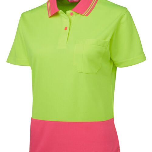 JB's wear JB's Ladies Hi Vis S/S Comfort Polo 6LHCP JB's Ladies Hi Vis S/S Comfort Polo Thumbnail