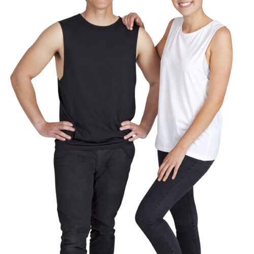 RAMO 100% combed cotton sleeveless tee T405MS & T405LD 100% combed cotton sleeveless tee Thumbnail