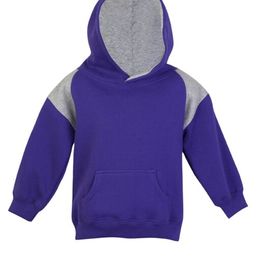 RAMO Kids Shoulder Contrast Panel Hoodies F335PP Kids Shoulder Contrast Panel Hoodies Thumbnail