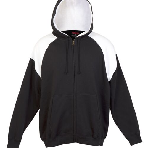 RAMO Mens Shoulder Contrast Zip Hoodie F303HZ Mens Shoulder Contrast Zip Hoodie Thumbnail