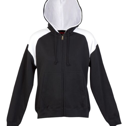 RAMO Ladies/Juniors Shoulder Contrast ZIP Hoodie FZ33UN Ladies/Juniors Shoulder Contrast ZIP Hoodie Thumbnail