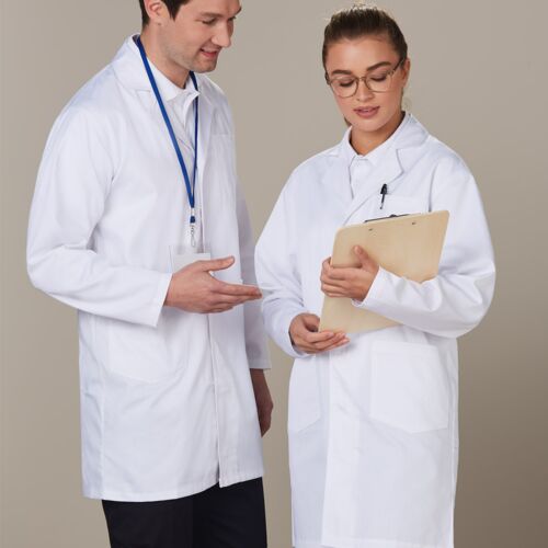 Shiny Unisex Long Sleeve Lab Coat M7632 Unisex Long Sleeve Lab Coat Thumbnail