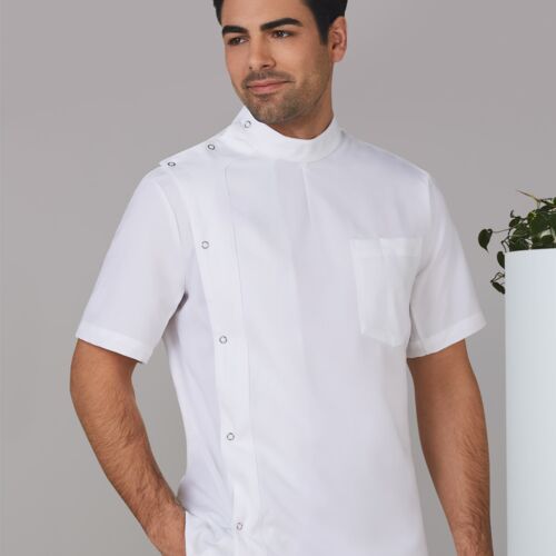 Shiny Men's Stud Front Short Sleeve Jacket M7636 Men's Stud Front Short Sleeve Jacket Thumbnail