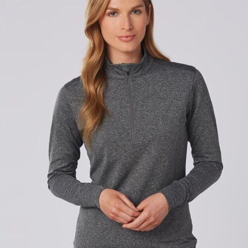 Ultimate Half Zip Long Sleeve Sweat Top- Ladies Thumbnail