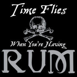 Time Flies When You're Having Rum Design